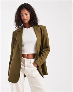 Свободный пиджак цвета хаки Asos design