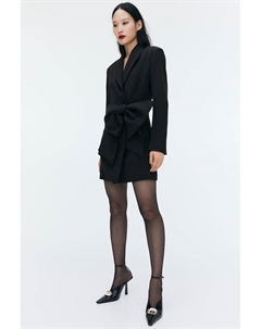 Платье-Блейзер с бантом спереди, черный H&m