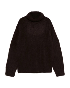 Водолазка пушистый свитер, коричневый Uma wang