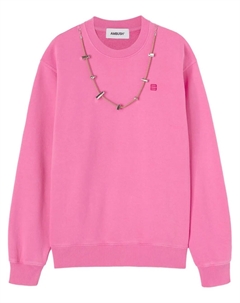 Толстовка с круглым вырезом и цепочкой Stoppers, розовый Ambush