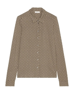 Рубашка с геометричным принтом, нейтральный Marc o'polo