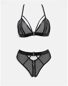 Комплект белья Зора в черном Ann summers