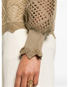 Джемпер рыхлой вязки, золотой Twinset