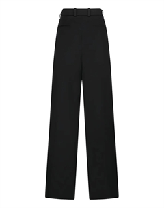 Широкие брюки со складками, черный Chloe