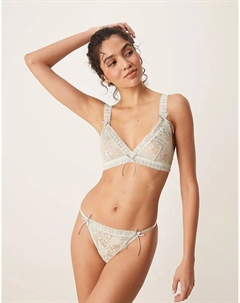 Трусики-стринги Harlow с резинкой, цвет шалфейно-зеленый Asos design