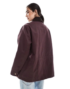 Джинсы Hero Barn с приталенной талией в сливовом цвете Asos design