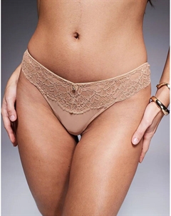 Сексуальные кружевные стринги светло-бежевого цвета - БЕЖЕВЫЙ Ann summers