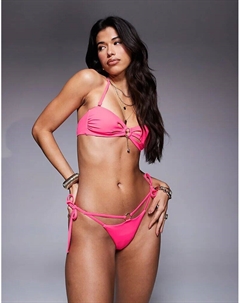 Бразильские плавки-бикини Fiji flare розового цвета Ann summers