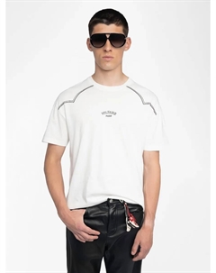 Футболка Toddy мужская с коротким рукавом из хлопка, белый Zadig&voltaire