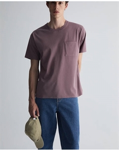 Футболка с карманом, сиреневый Сфера