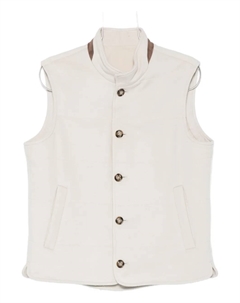 Шерстяной жилет с высоким воротом, нейтральный Barba