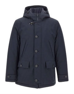 Куртка с капюшоном и застежкой на пуговицы, синий Fay