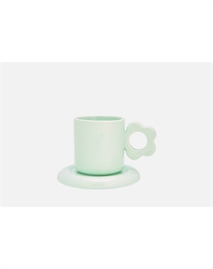 Чайная пара Из керамики, голубой 325 мл Roomi