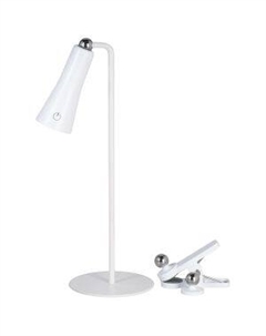 Лампа настольная Ultraflash UF-826 C01, 6 Вт, 6000К, 4 в 1 трансформер, белый Litarc li1