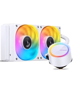 Система охлаждения жидкостная TG-240 ARGB LGA1700/1200/115X/2011/AM4/AM5 (2*120mm fan, 900-1800rpm, 29.22-66.19CFM, 22.9-35.4dBA, 4-pin PWM) RE Jonsbo