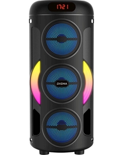 Портативная акустика Digma D-MC1721 AS1721B черный 10Вт FM USB BT micro SD