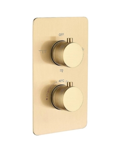 Смеситель для душа Cell 134-3-MG с термостатом Золото матовое Boheme