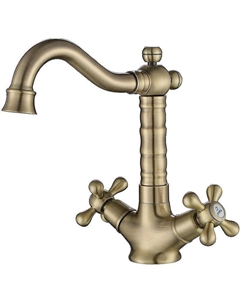 Смеситель для раковины Carlson Style 44411-1 Бронза Kaiser