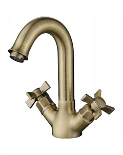 Смеситель для раковины Cross 41011-1 Бронза Kaiser