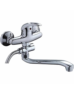 Смеситель для ванны H02-B 2102-ВL универсальный Хром Ledeme