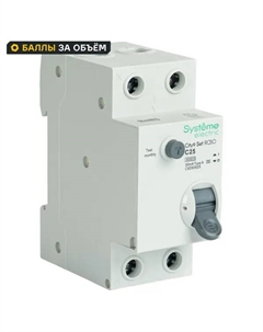 Дифференциальный автомат City9 Set C9D65625 1P N С25 А 30мА 6кА A Systeme electric