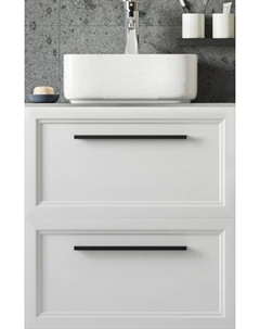 Тумба под раковину со столешницей Эстерсунд 60 матовая белая, роверелла Stworki