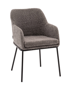 Стул с подлокотниками Кози new ткань букле тёмно-серый Stool group