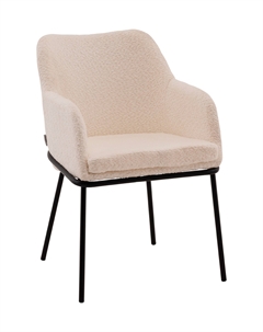 Стул с подлокотниками Кози new ткань букле молочный Stool group