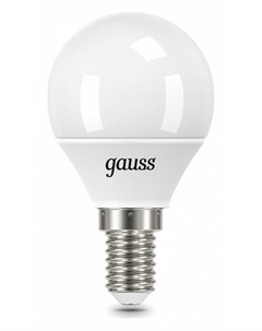 Лампа светодиодная Шар E14 6.5Вт 6500K 105101307 Gauss