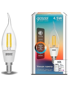 Лампа светодиодная с управлением через Wi-Fi Smart Home E14 4.5Вт 2000-6500K 1280112 Gauss