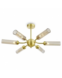 Люстра на штанге Borgy FR5379CL-06G Freya