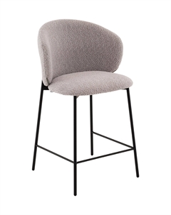 Стул полубарный Блейз букле светло-серый Stool group