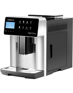 Кофемашина автоматическая Polaris PACM 2055AC, зерновой / молотый, 1.8 л, автоматический капучинатор, металлические жернова, дисплей, черный/серебристый, 1.45 кВт (PACM2055AC)