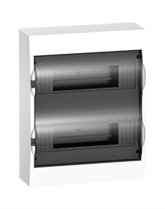 Щит распределительный, навесной, пластик, 2 ряда/24 модуля, прозрачная дверь, белый, IP 40, Easy9 Schneider Electric (EZ9E212S2SRU) Schneider electric