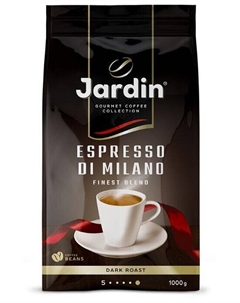 Кофе в зернах Jardin Espresso di Milano 1 кг, усредняя обжарка, 100% арабика (1089-06-Н)