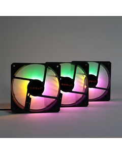 Комплект вентиляторов RGB120 LB3, 120 мм, 1200rpm, 21 дБ, 3-pin+4-pin Molex, 3шт, FRGB (TSL-120-LB3) Tesla