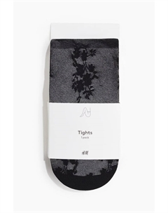 Колготки с рисунком, черный H&m