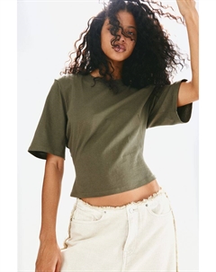 Футболка с подплечниками, зеленый H&m