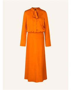 Атласное платье с бантом, оранжевый Marc cain