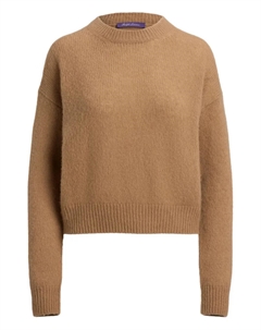 Пуловер из смеси шелка и кашемира, коричневый Ralph lauren collection