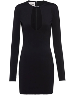 Платье мини с вырезом, черный Miu miu