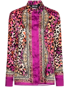 Рубашка с длинными рукавами и логотипом, розовый Just cavalli