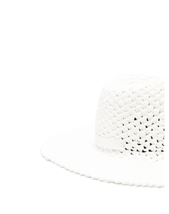 Плетеная шляпа с широкими полями, белый Catarzi