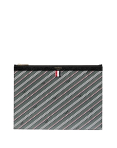Клатч с логотипом, серый Thom browne