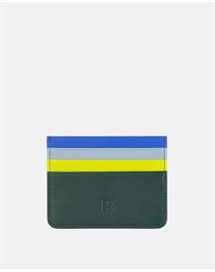 Простая визитница из телячьей кожи наппа, черный Dudu