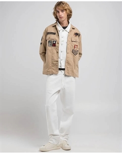 Мужская рубашечная куртка на пуговицах, светло-коричневый Replay