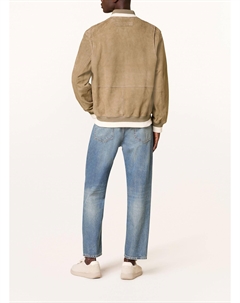 Кожаная куртка ледам, коричневый Hugo