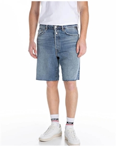 Бермуды ковбойские мужские с карманами, синий Replay