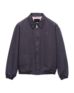 Куртка с вышитым логотипом, серый Prada