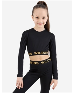 Топ спортивный для девочки, Черный Wildwins